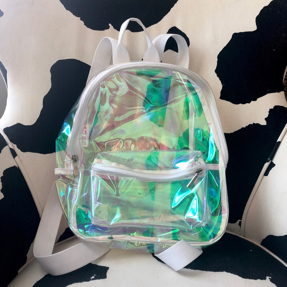 Holographic See-Through Backpack
